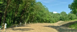 Open grassy area and picnic spots at the park